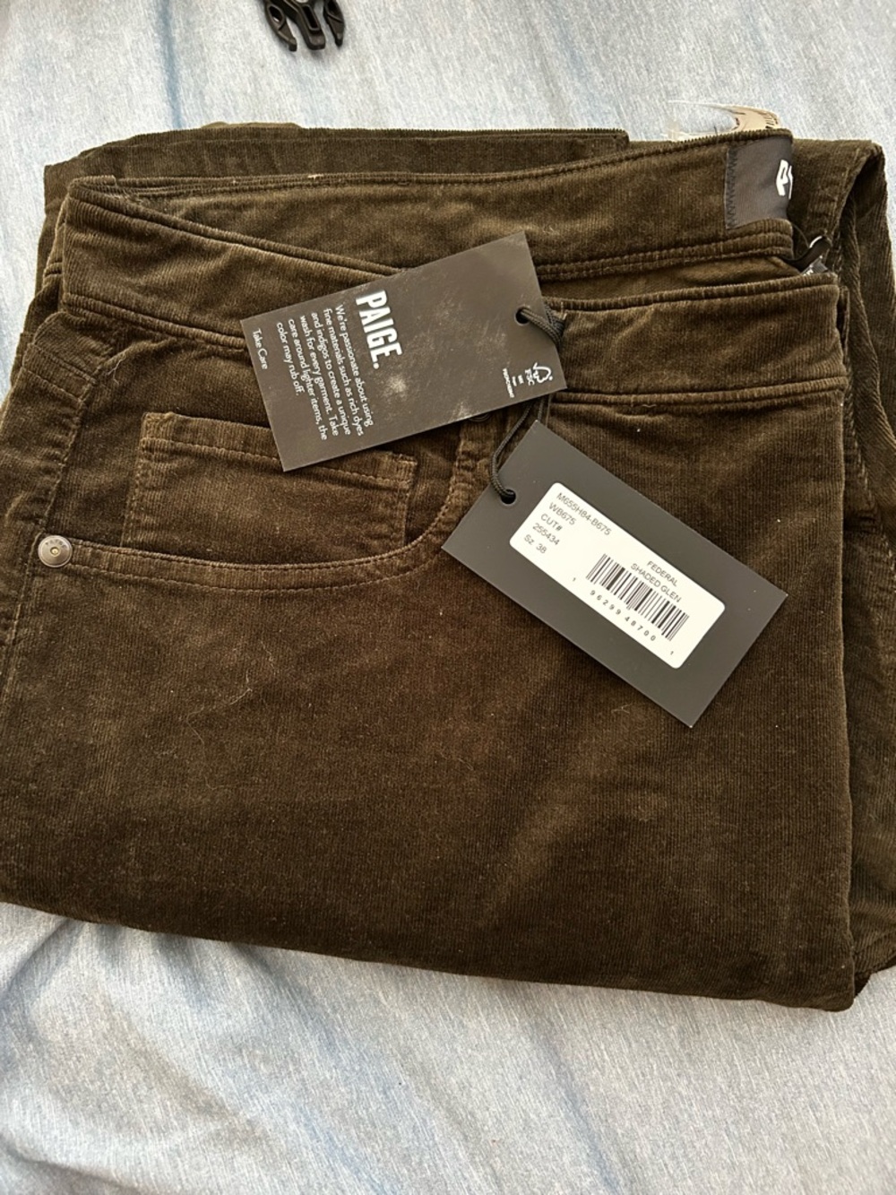Federal Corduroy Men's Straight-Leg Jeans Shaded Glen - Picture 7 of 9
